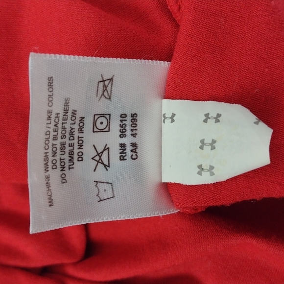 Womens Under Armour Red Tshirt M - Picture 7 of 7
